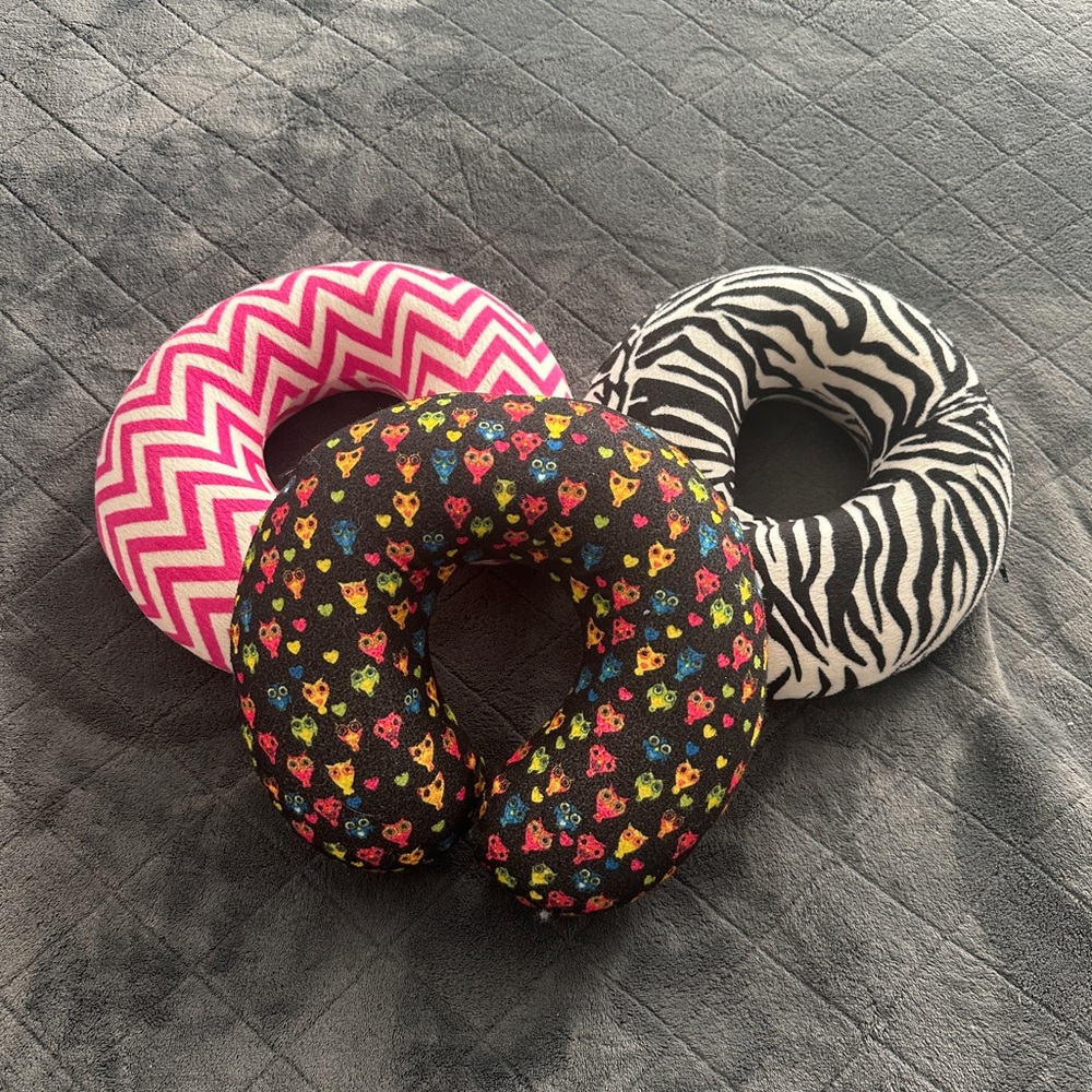 Bundle of Three Travel Neck Pillows